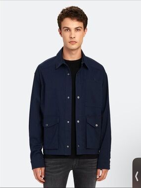 ATM Anthony Thomas Melillo Navy Lightweight Shirt Jacket